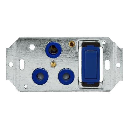 Crabtree Classic 6896Hd/007 2X4 Dedicated Socket On Yoke, Blue