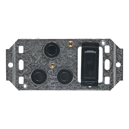 Crabtree Classic 6896Hd/008 2X4 Dedicated Socket On Yoke, Black