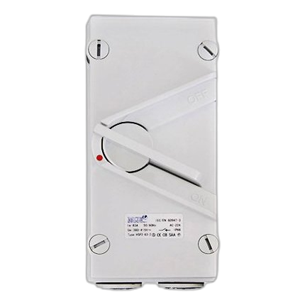 Mce Hsp3-35-4 35Amp 4 Pole Isolator