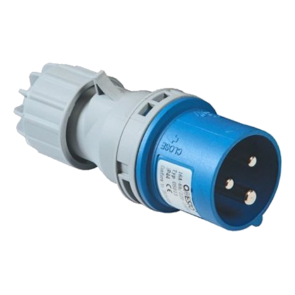 Cee Industrial Plug 16Amp 3 Pin, Ip44