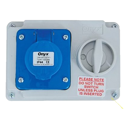 Cee Industrial Socket 16Amp 3 Pin, Ip44
