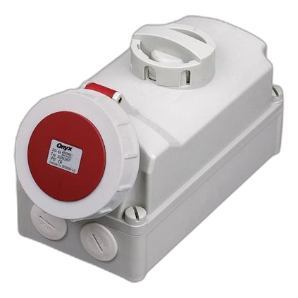Cee Industrial Socket 63Amp 3 Pin, Ip67
