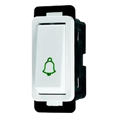 Crabtree Classic 2441 Bell Press Module, White