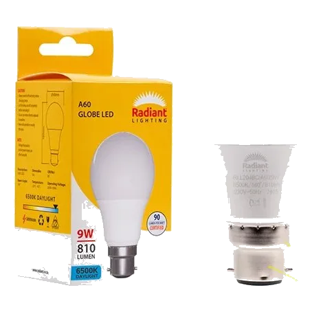A60 9W LED B22 6500K Box N