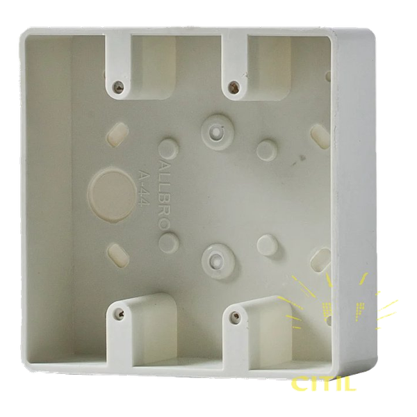 Allbro A-44 Double surface mount socket outlet box