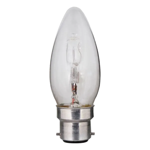 B22 42W Clear Candle Halogen Saver
