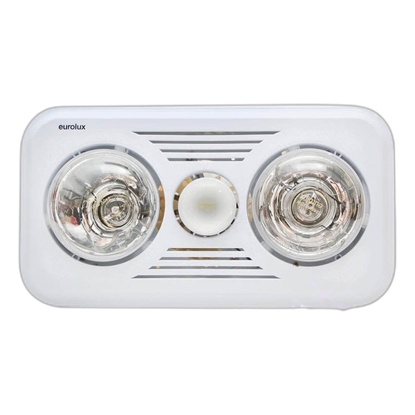 Bathroom Extractor/Heater 2XLamp