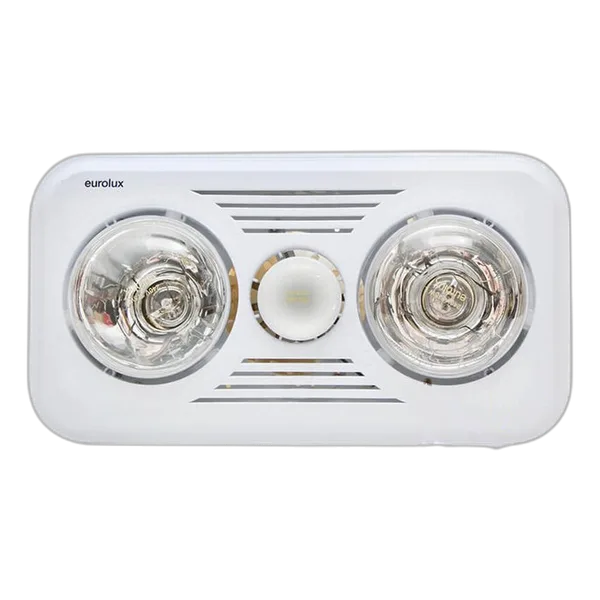 Bathroom Extractor/Heater 2XLAMP