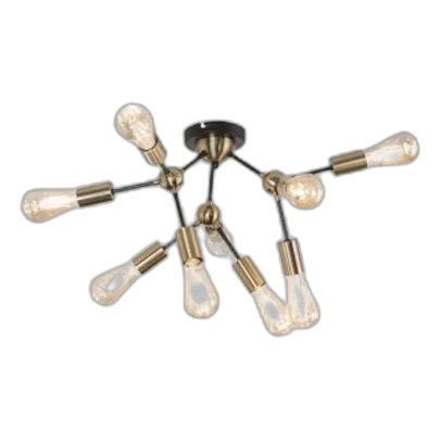 Bright Star CF434/9 Brass Ceiling Light
