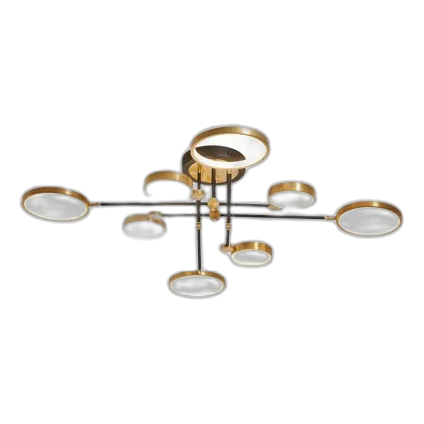 Bright Star CF472/8 Black & Bronze LED Chandelier