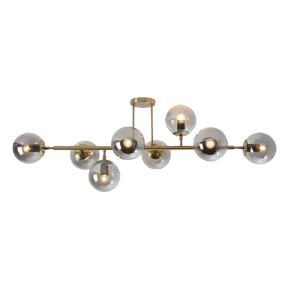 Bright Star CF562/8 Gold & Smoked Glass Ceiling Light