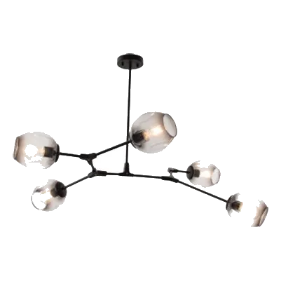 Bright Star CH264/5 Black Chandelier