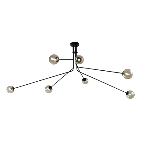 Bright Star CH700/7 Black Metal Chandelier