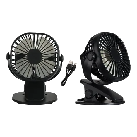 Bright Star FAN020 Black Portable Rechargeable Fan
