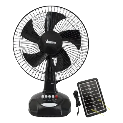 Bright Star FAN024 Black Portable Rechargeable Fan