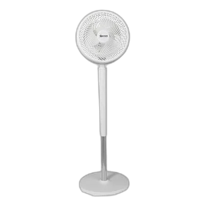Bright Star FAN027 White Adjustable Tilt Floor Fan