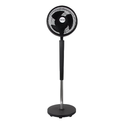 Bright Star Fan028 Black Adjustable Tilt Floor Fan