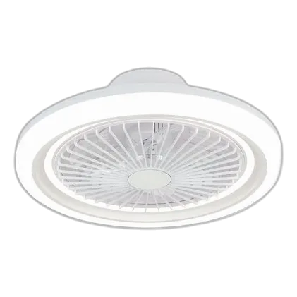 Bright Star FCF019 White Ceiling Fan + LED Light