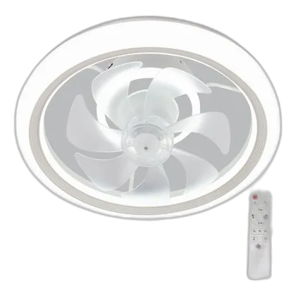Bright Star FCF021 White Ceiling Fan + LED Light