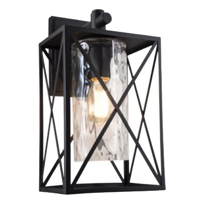 Bright Star L517 Black Down Facing Wall Lantern