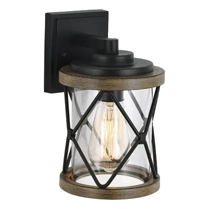 Bright Star L576 Black Wall Lantern