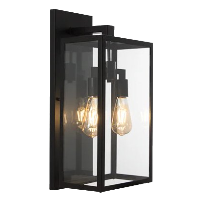 Bright Star L626 Black Metal Wall Lantern