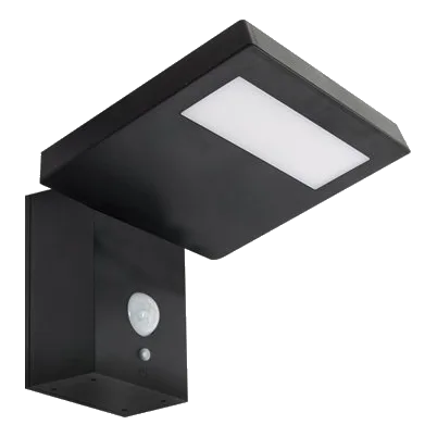 Bright Star LS026 Matt Black Solar Wall Light