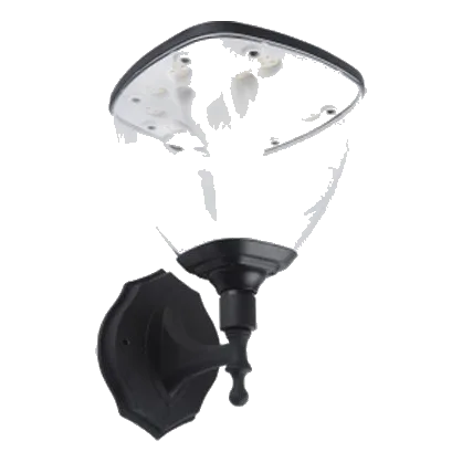Bright Star LS030 Matt Black Solar Wall Light