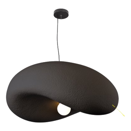 Bright Star Pen038 Black Metal Pendant