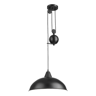 Bright Star Pen871 Black Metal Pendant