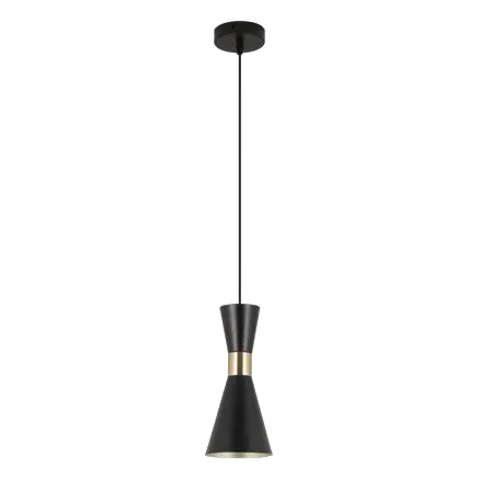 Bright Star PEN940 Black & Gold Metal Pendant