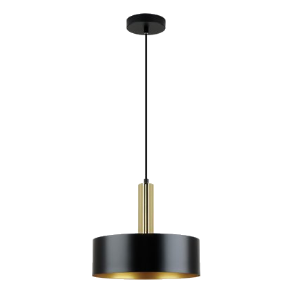 Bright Star Pen966 Matt Black & Gold Pendant