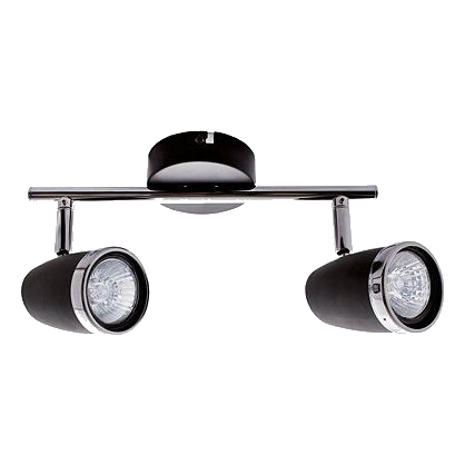 Bright Star S064/2 Polished Chrome & Black Spot Light