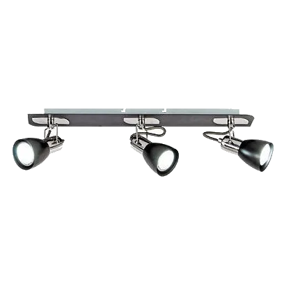 Bright Star S156/3 Polished Chrome & Black Spot Light