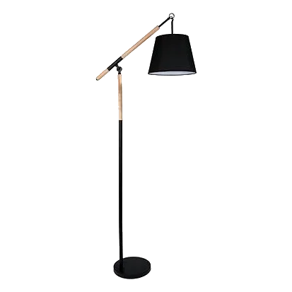 Bright Star SL018 Black & Wood Floor Lamp