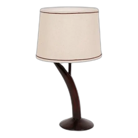 Bright Star TL067 Wood & Hessian Table Lamp