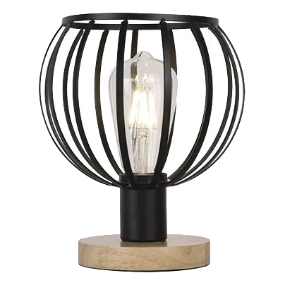 Bright Star TL675 Wood & Metal Table Lamp
