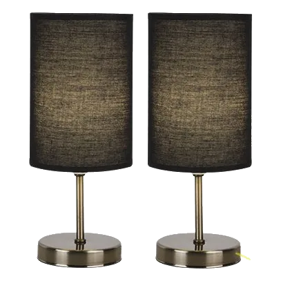 Bright Star TL680 Antique Twin Pack Table Lamp