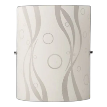 Bright Star WB078/1 Patterned Glass Wall Light