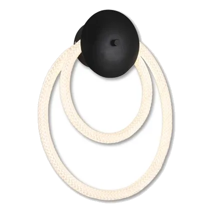 Bright Star WB376 Black LED CCT Woven Tubing Wall Light