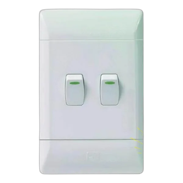 CBI 4X2 2L 1W Switch White