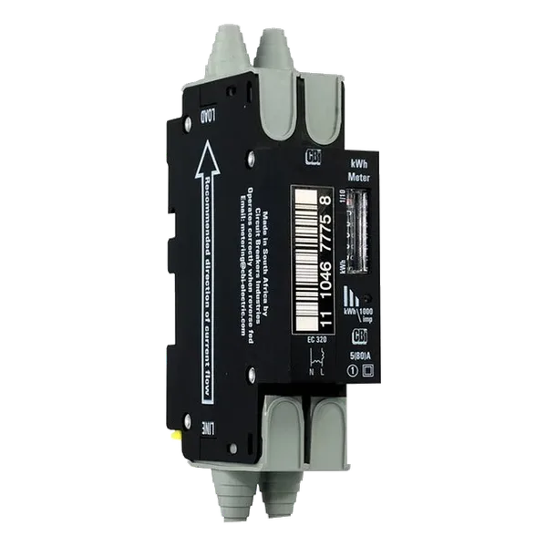 CBI EBM 1PH 230V Mini Rail KWH Meter