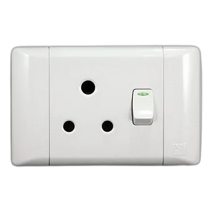 CBI PS673-P Single Horizontal Socket, White