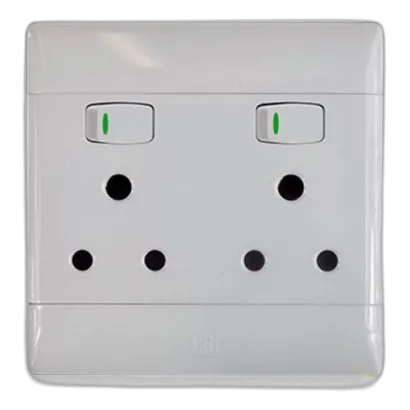 CBI PS675R-P Double Socket, White