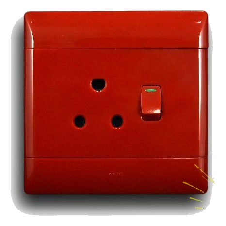 Cbi Ps676R-P Single Dedicated Socket, Red