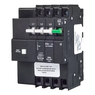 CBI QA36AW263 4 Pole 3kA 63Amp Earth Leakage (Ol)
