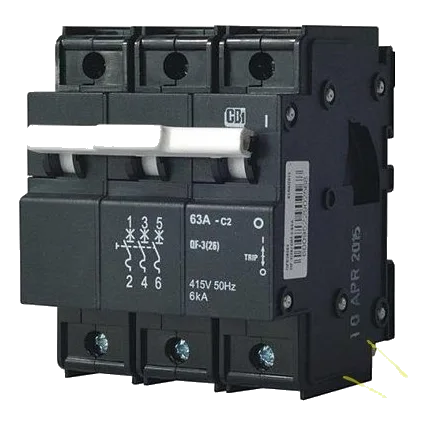 CBI QF-3 3 Pole 6kA 10Amp Circuit Breaker