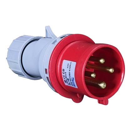 Cee Industrial Plug 32Amp 4 Pin, Ip44