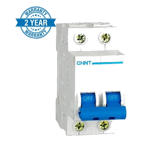 Chint 2 Pole 3kA 4Amp Circuit Breaker