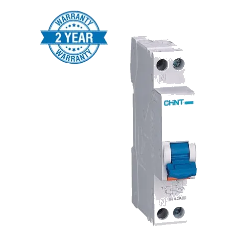 Chint NB2LE 2 Pole 6kA 25Amp Earth Leakage + Overload